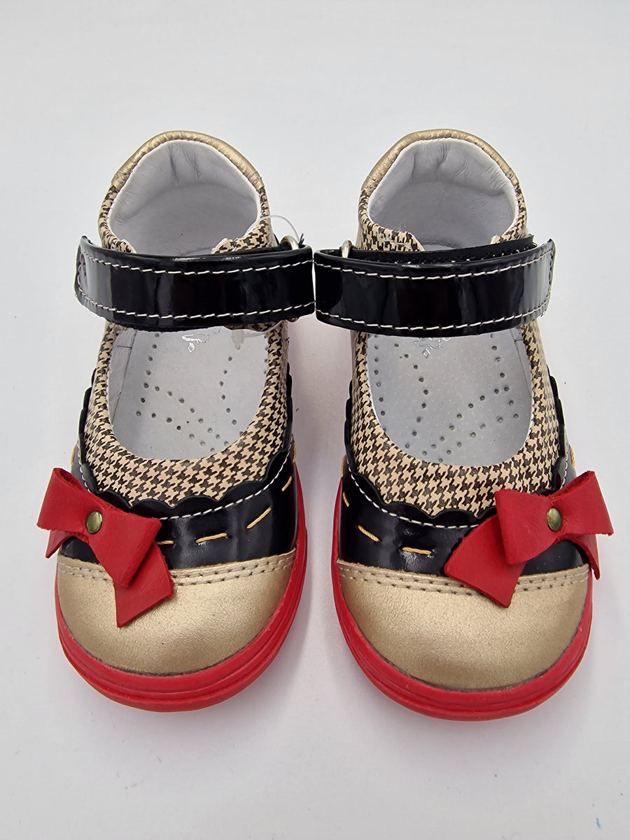 Gaspar girls ballerinas with ARCH SUPPORT Beige/Black 312/31