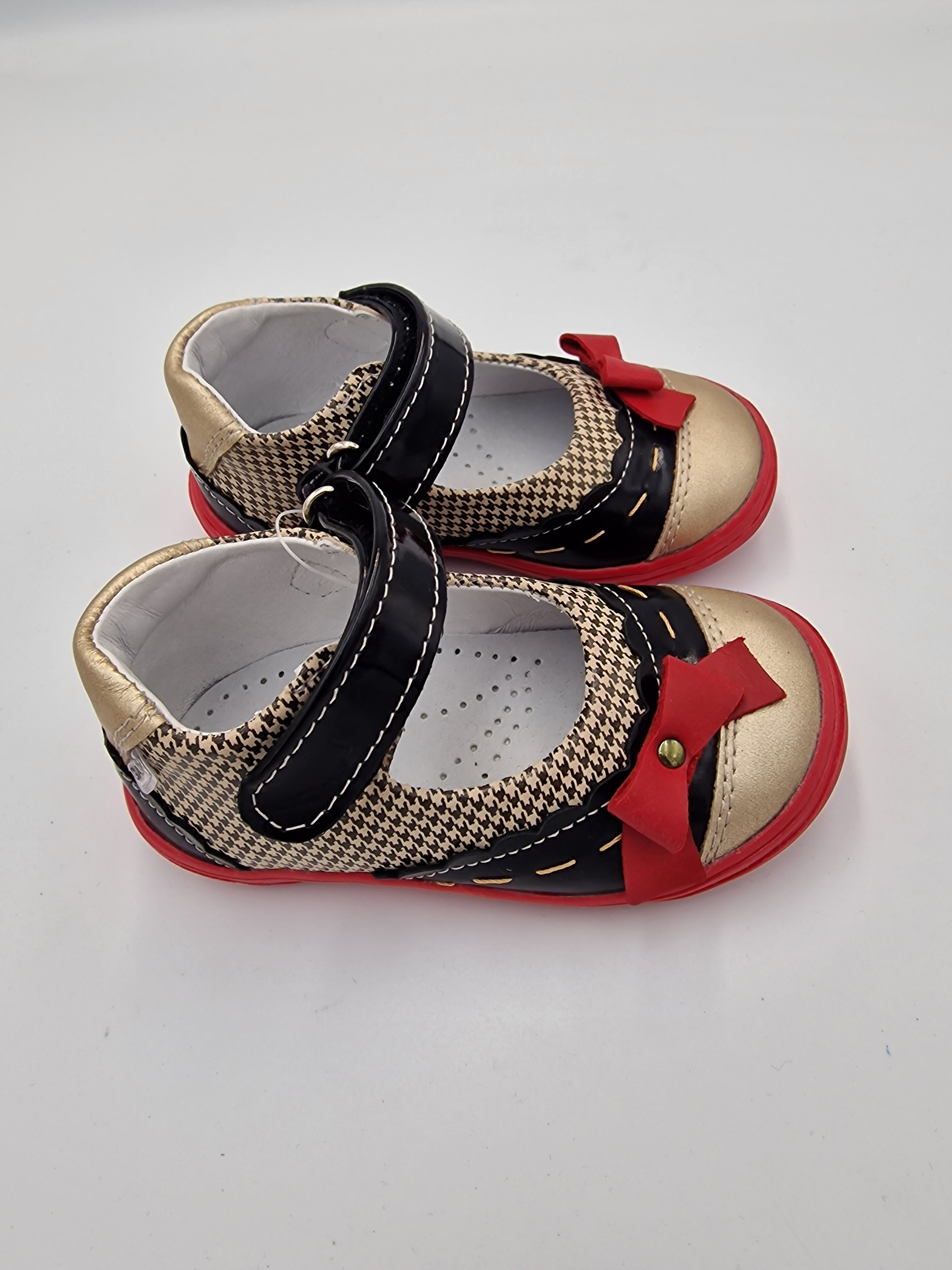 Gaspar girls ballerinas with ARCH SUPPORT Beige/Black 312/31