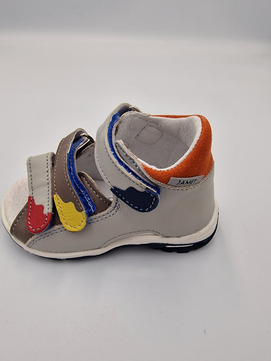 Jamet boys sandal with arch support grey/172