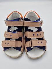 Jamet boys sandal with arch support green/navy/118