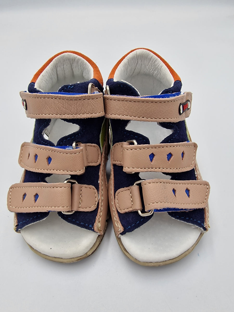 Jamet boys sandal with arch support green/navy/118
