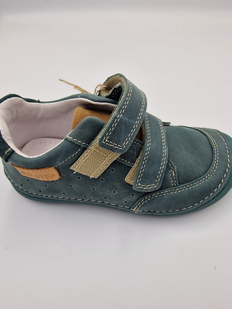 D.D.steps Boy's Barefoot Leather Shoes Emerald (S063-41377)