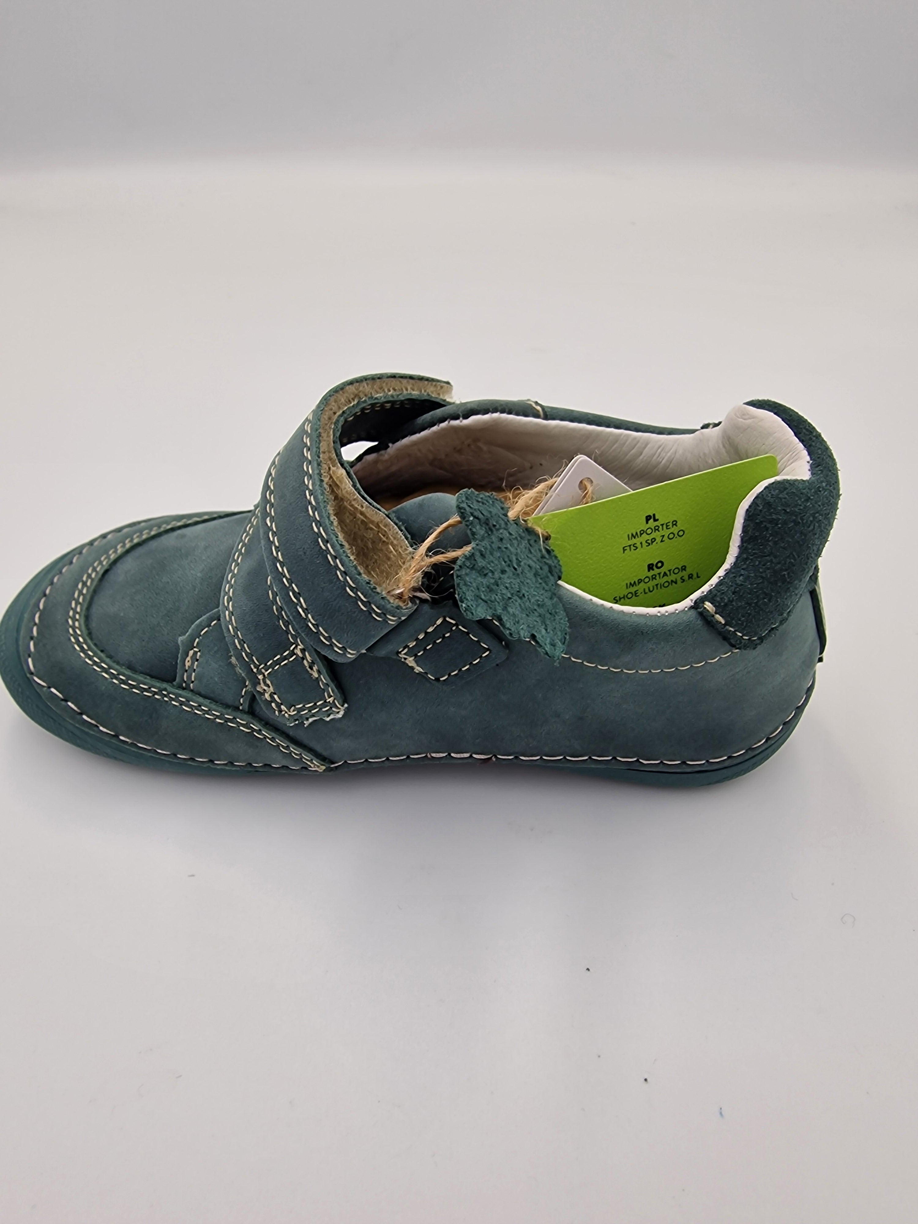 D.D.steps Boy's Barefoot Leather Shoes Emerald (S063-41377)