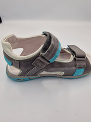 D.D.step boys leather reflective sandals /Grey AC290-552AL