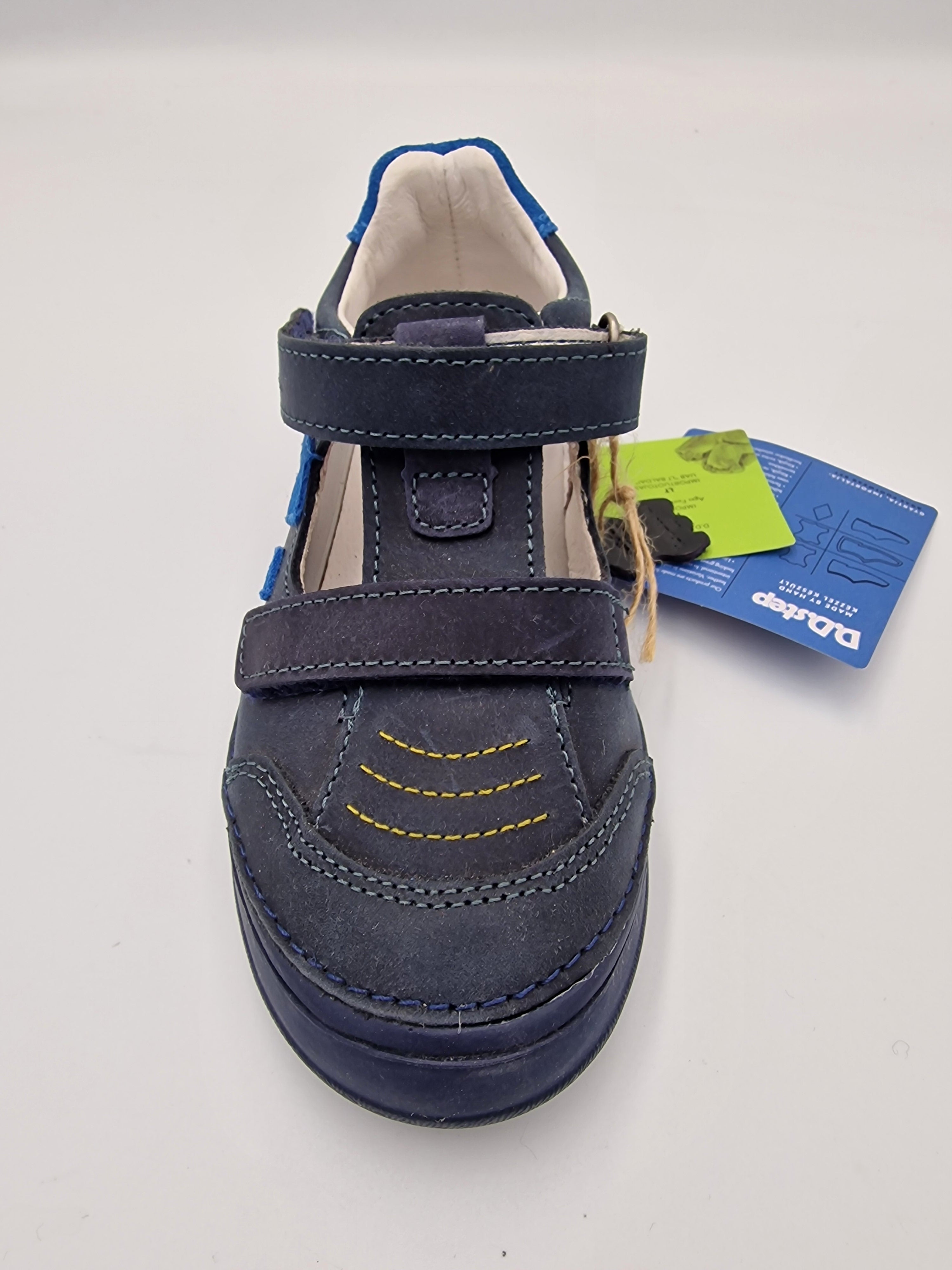 D.D.step boys leather sandals/royal blue H078-361M