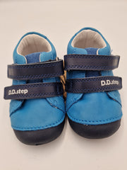 D.D.step boys first steps/ leather shoes/ Calypso sky S038-51832B