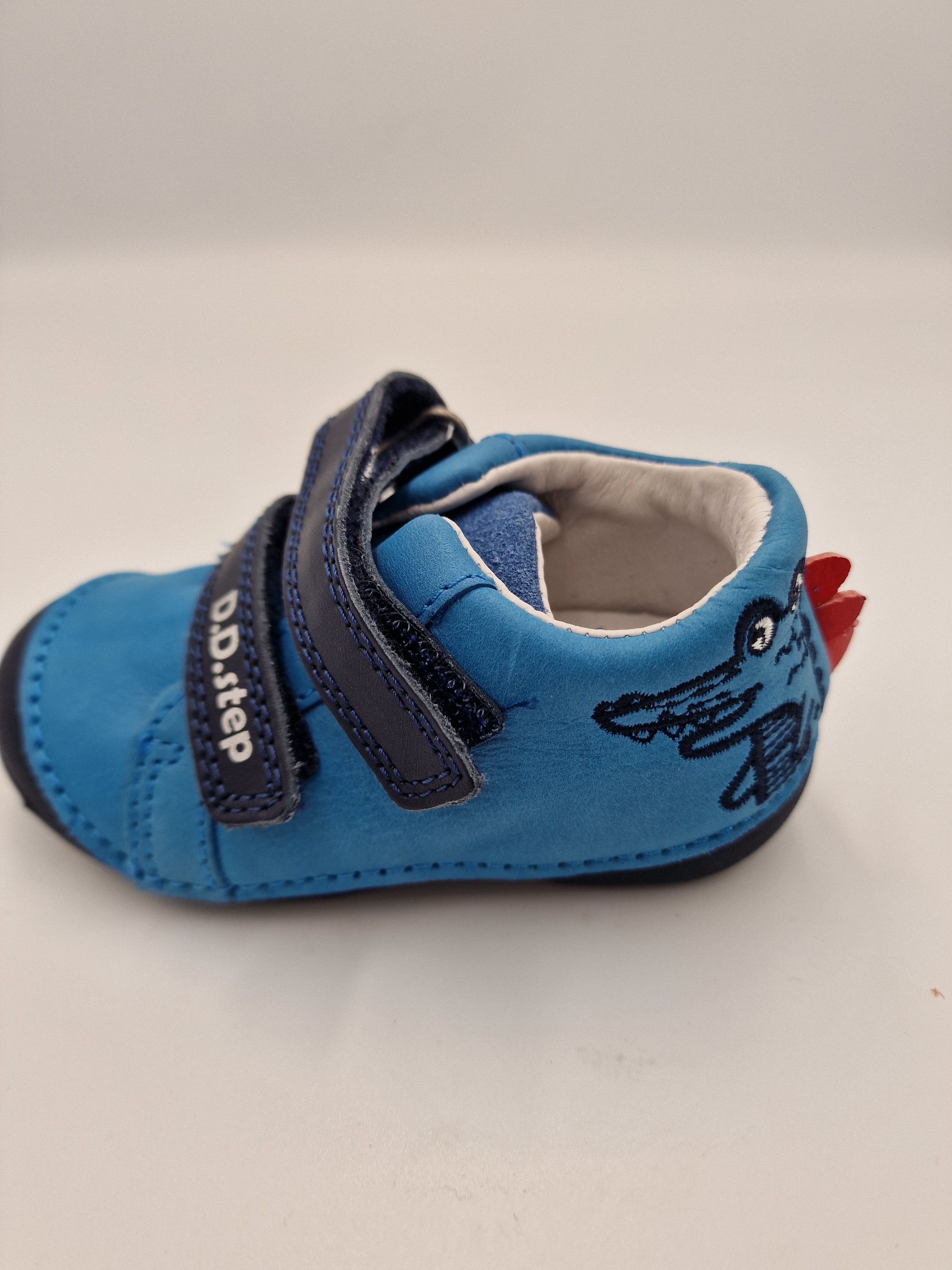 D.D.step boys first steps/ leather shoes/ Calypso sky S038-51832B