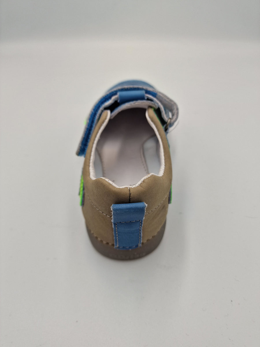 D.D.step boys leather sandals/ Sky Blue 068-477M