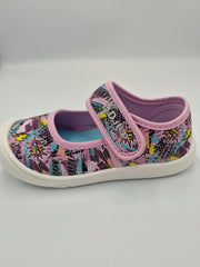 D.D.step girls barefoot canvas / slippers/ water repellence /Sky Blue C066-386A