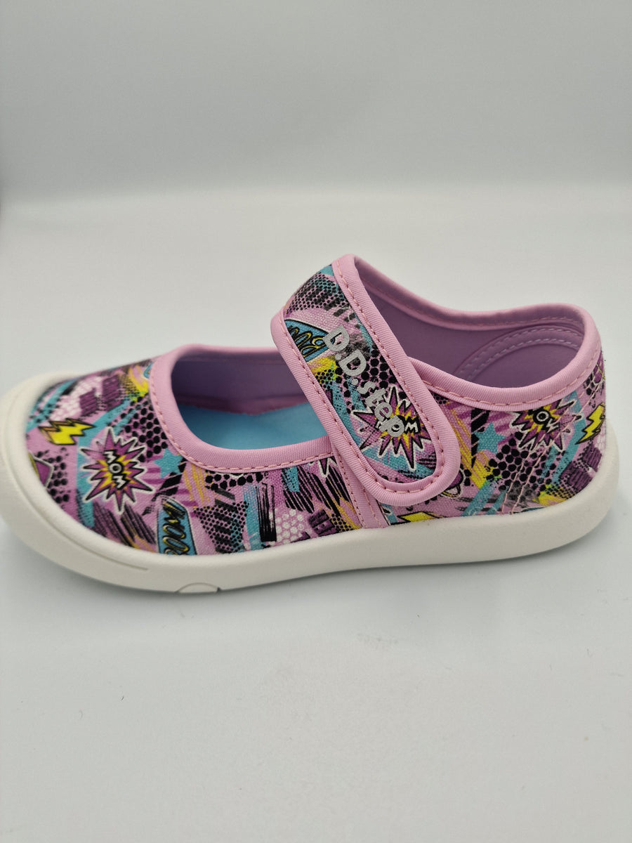 D.D.step girls barefoot canvas / slippers/ water repellence /Sky Blue C066-386A