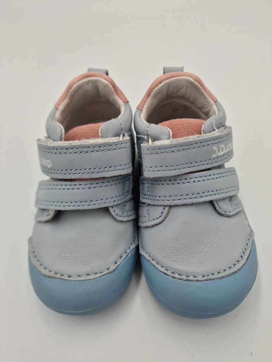 D.D.step girls leather shoes /first step /Sky Blue S066-383A