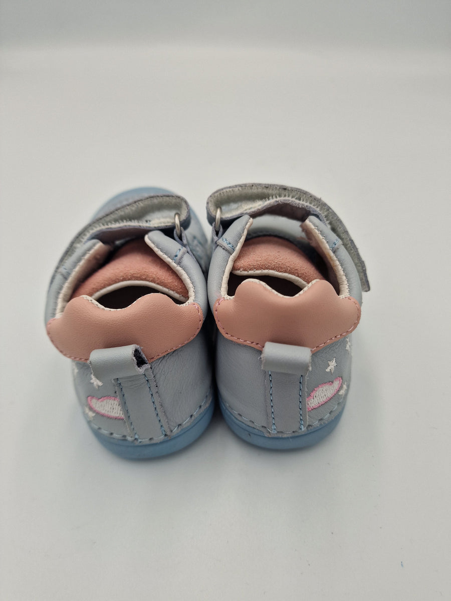 D.D.step girls leather shoes /first step /Sky Blue S066-383A