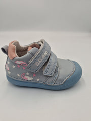 D.D.step girls leather shoes /first step /Sky Blue S066-383A