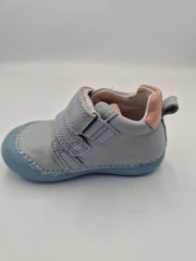 D.D.step girls leather shoes /first step /Sky Blue S066-383A
