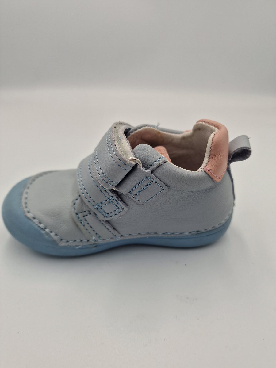 D.D.step girls leather shoes /first step /Sky Blue S066-383A