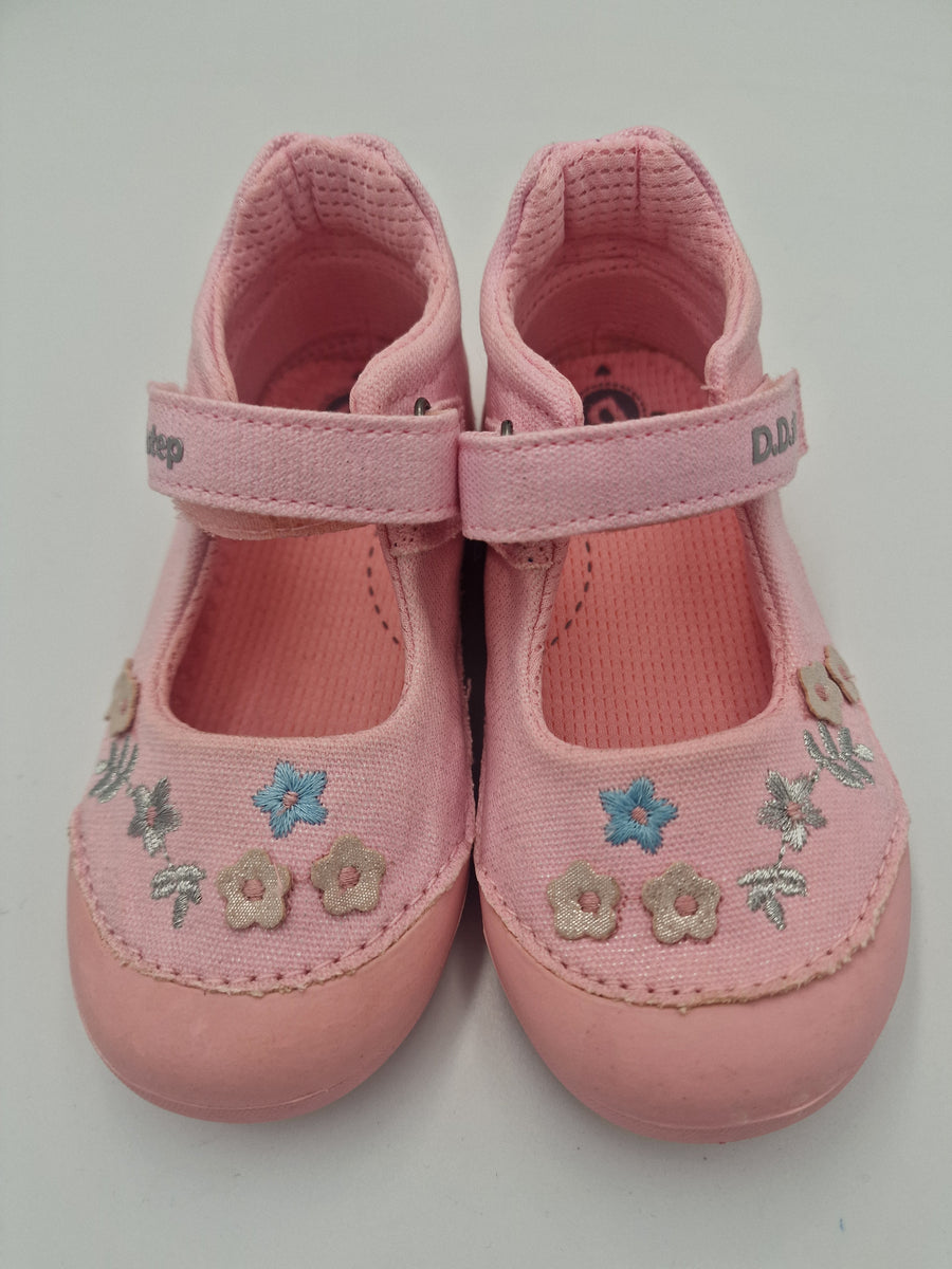 D.D.step girls barefoot canvas / slippers/ water repellence /Pink C066-386