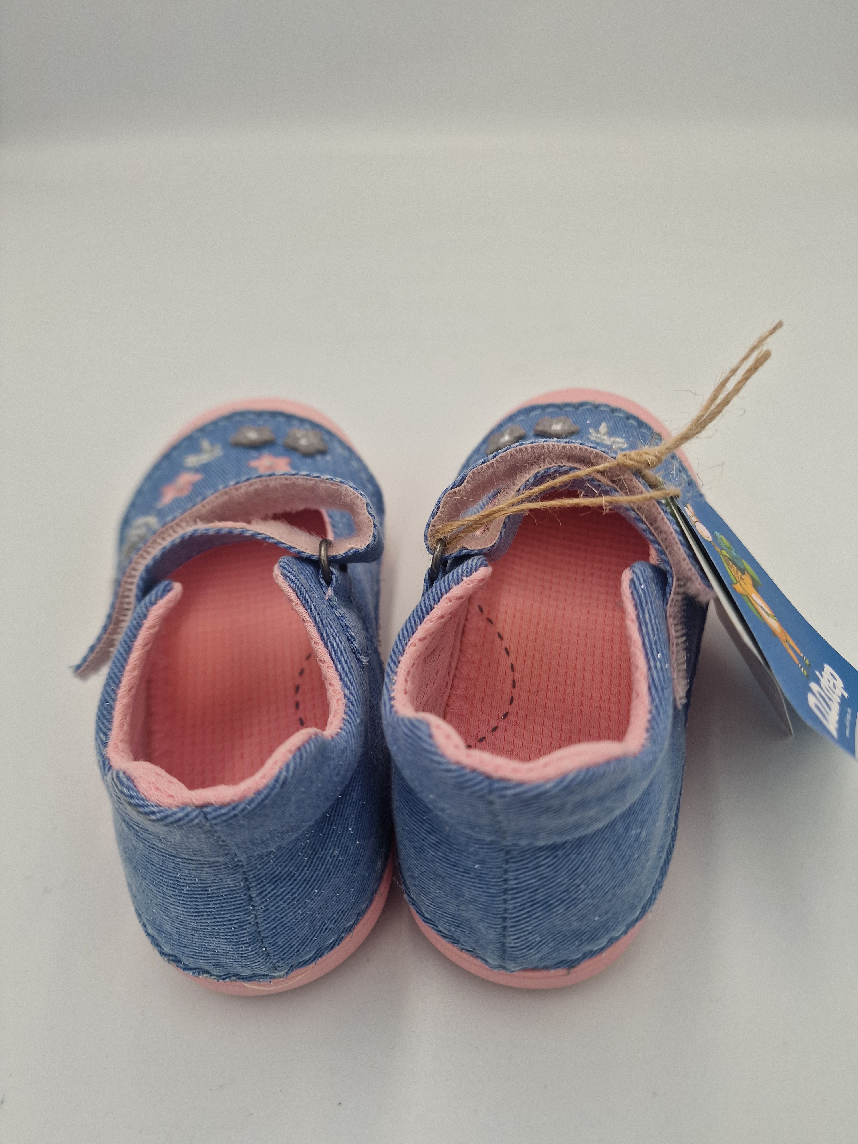 D.D.step girls barefoot canvas / slippers/ water repellence /Sky Blue C066-386A