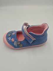 D.D.step girls barefoot canvas / slippers/ water repellence /Sky Blue C066-386A