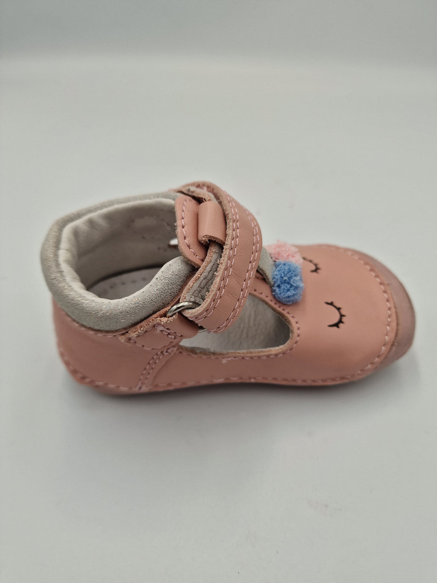 D.D.step girls barefoot/ first steps ballerinas/ sandals /Baby Pink H070-51968
