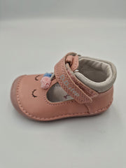 D.D.step girls barefoot/ first steps ballerinas/ sandals /Baby Pink H070-51968