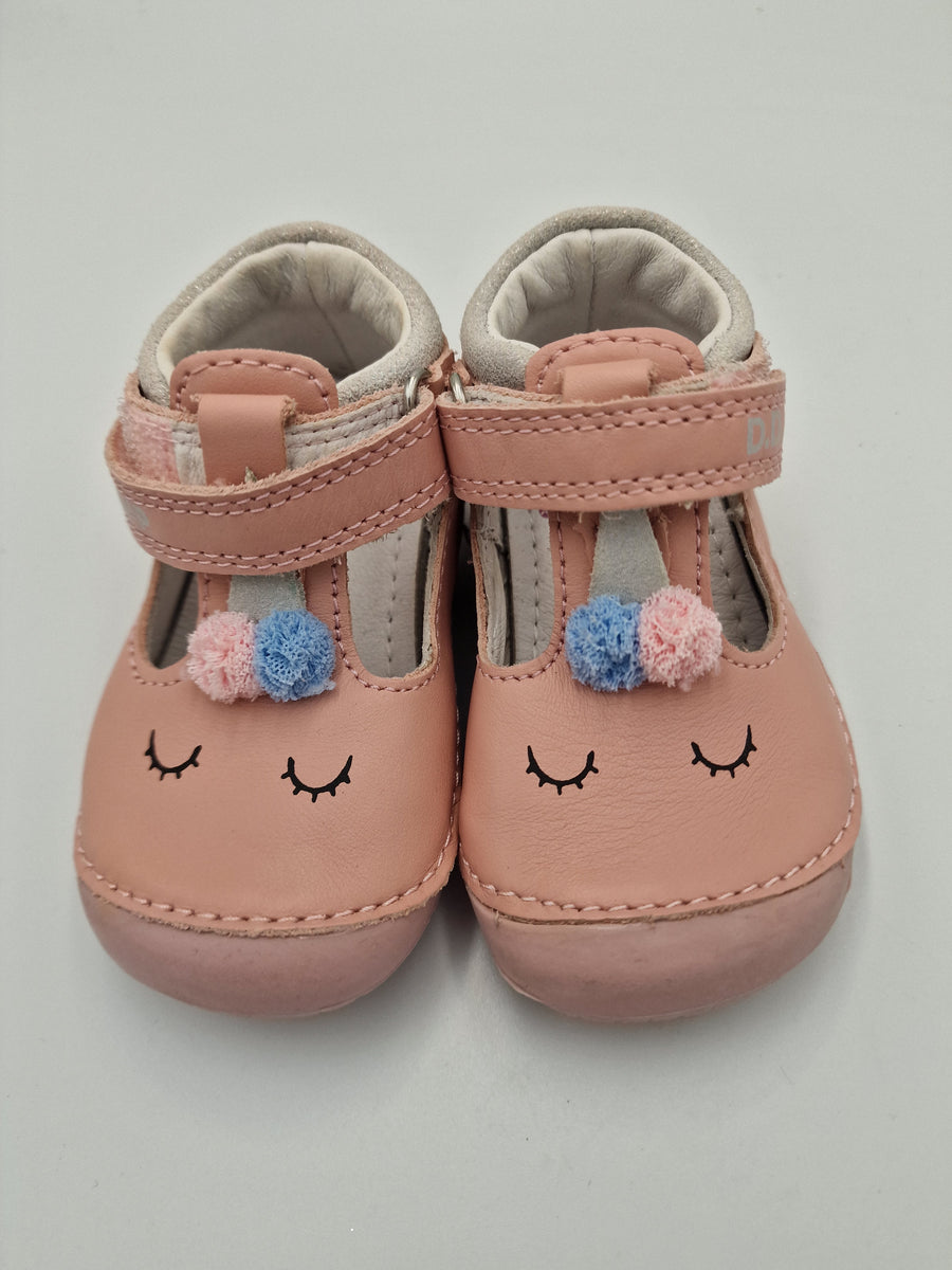 D.D.step girls barefoot/ first steps ballerinas/ sandals /Baby Pink H070-51968