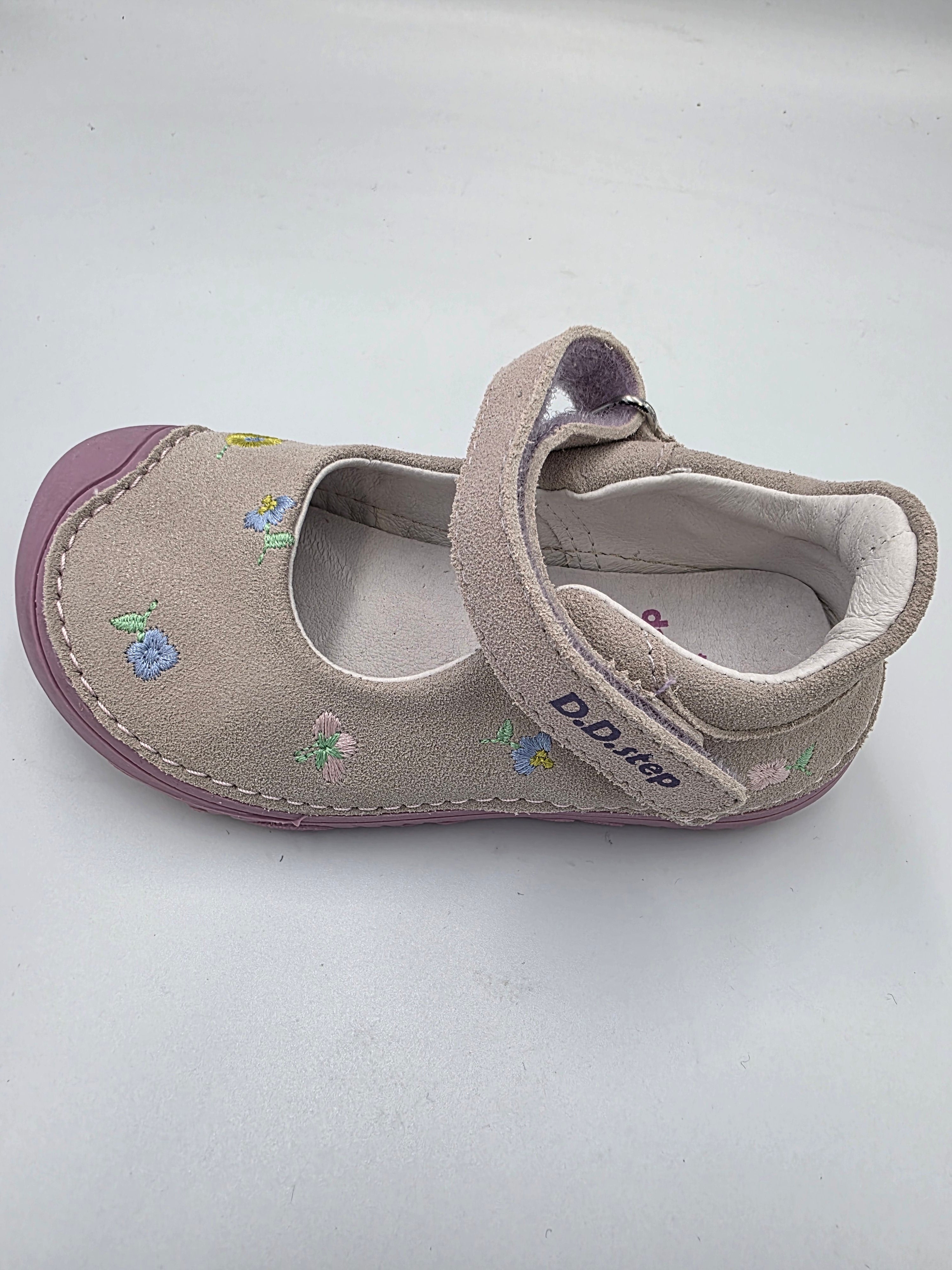 D.D.step girls barefoot/ first steps ballerinas/ sandals /Mauve H073-390A