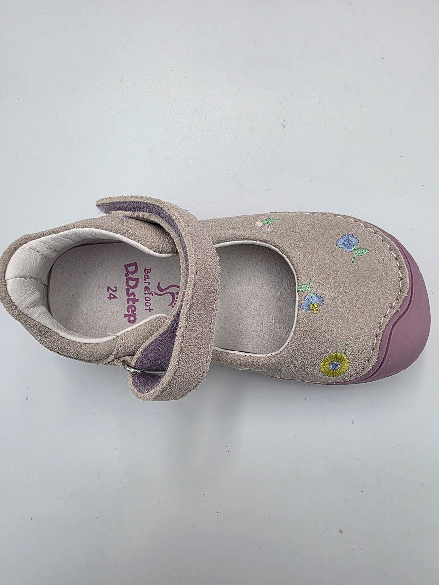 D.D.step girls barefoot/ first steps ballerinas/ sandals /Mauve H073-390A