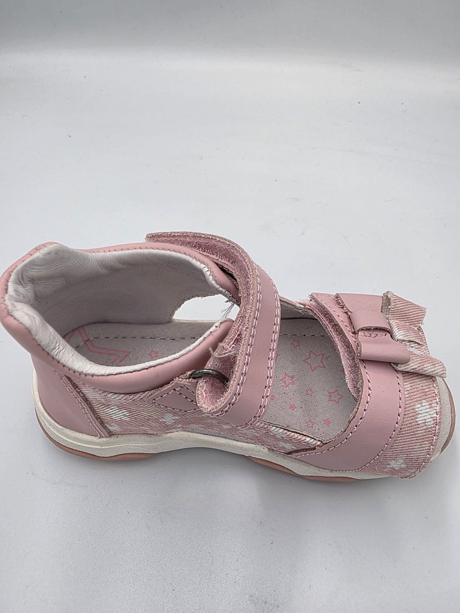 D.D.step girls leather Pink sandals /G064-363A