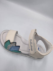 D.D.step girls leather White sandals /AC63-6M