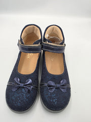 Ani-But prophylactic leather ballerinas with Thomas heel /Granat Navy/Blue 240
