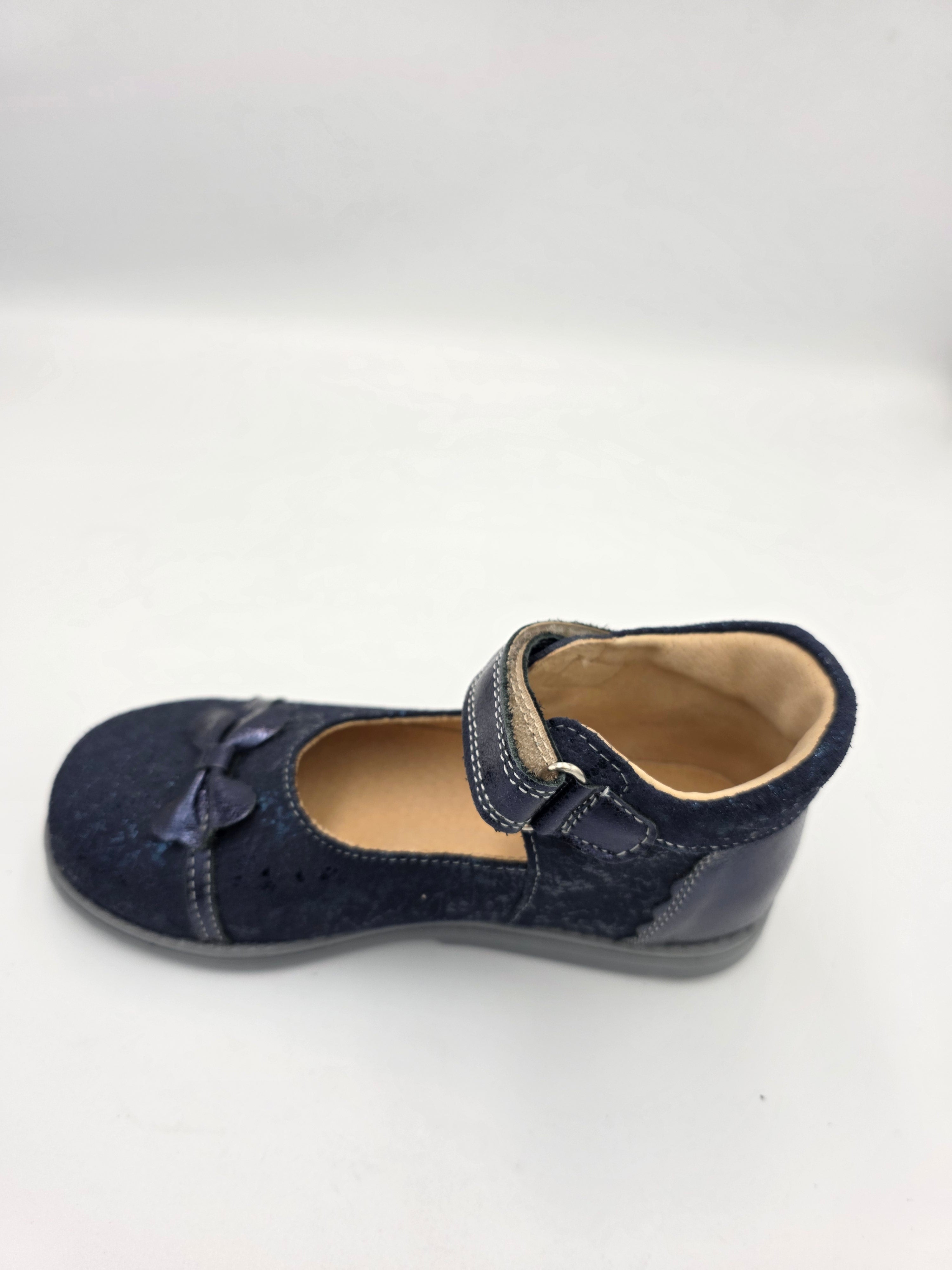 Ani-But prophylactic leather ballerinas with Thomas heel /Granat Navy/Blue 240
