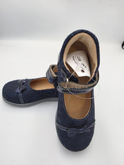 Ani-But prophylactic leather ballerinas with Thomas heel /Granat Navy/Blue 240