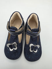 Ani-But girls prophylactic leather sandals with Thomas heel /first steps /Navy 242