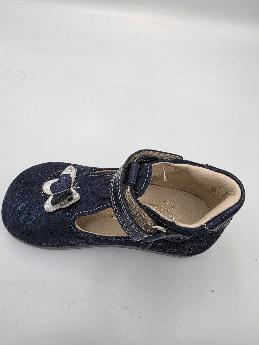 Ani-But girls prophylactic leather sandals with Thomas heel /first steps /Navy 242