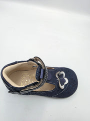 Ani-But girls prophylactic leather sandals with Thomas heel /first steps /Navy 242