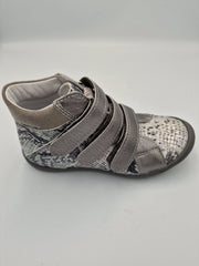 Gaspar leather girls boots, mosaic/grey/silver 107/140