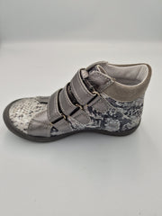 Gaspar leather girls boots, mosaic/grey/silver 107/140