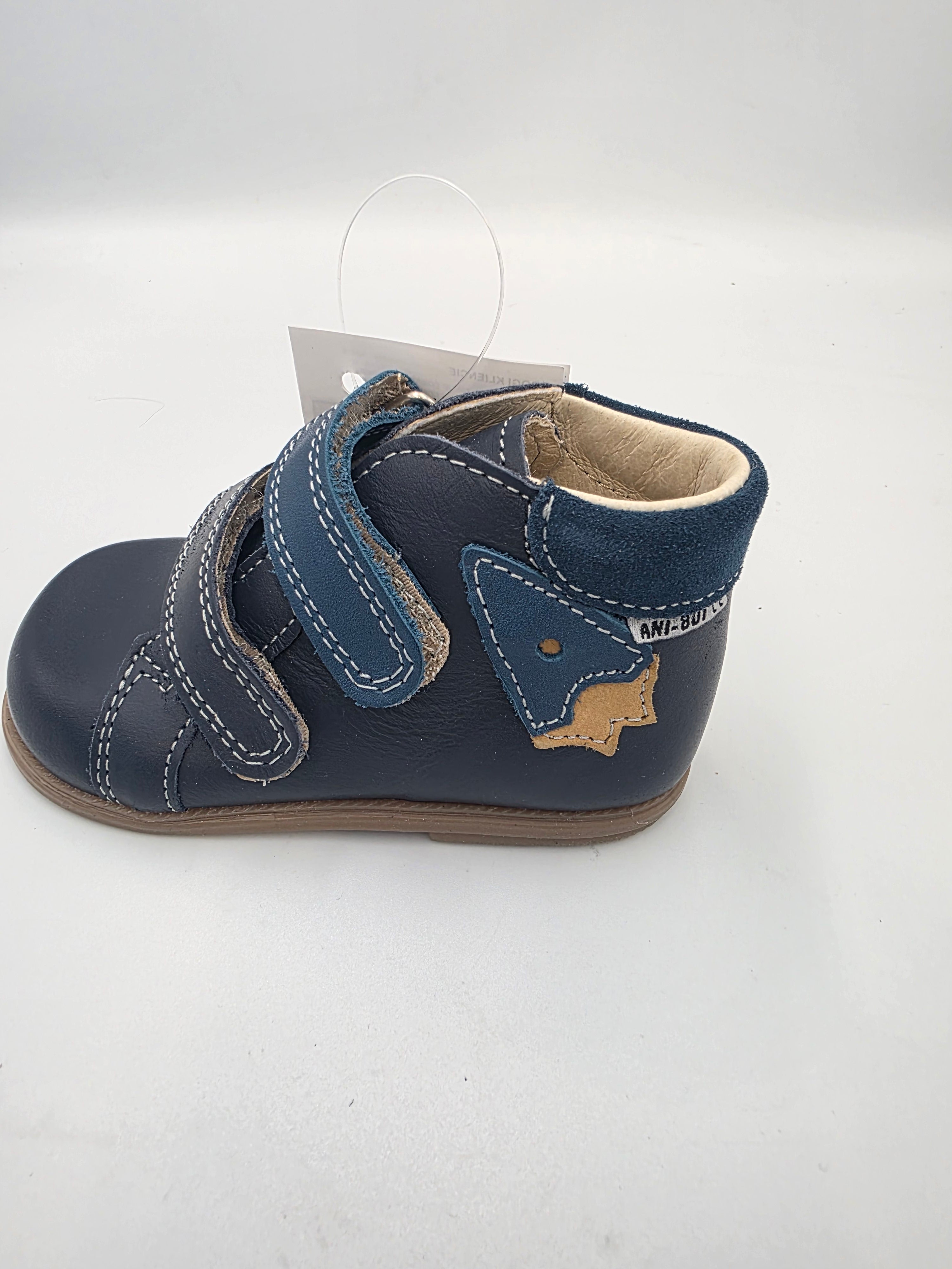 Ani-But boys prophylactic boots with Thomas heel /first steps/Navy Blue Granat , Rocket 243A