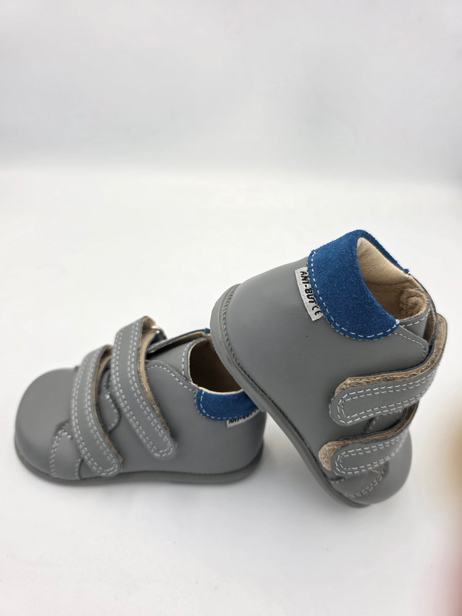 Ani-But boys prophylactic boots with Thomas heel /first steps/Grey Popiel Niebieski 243A