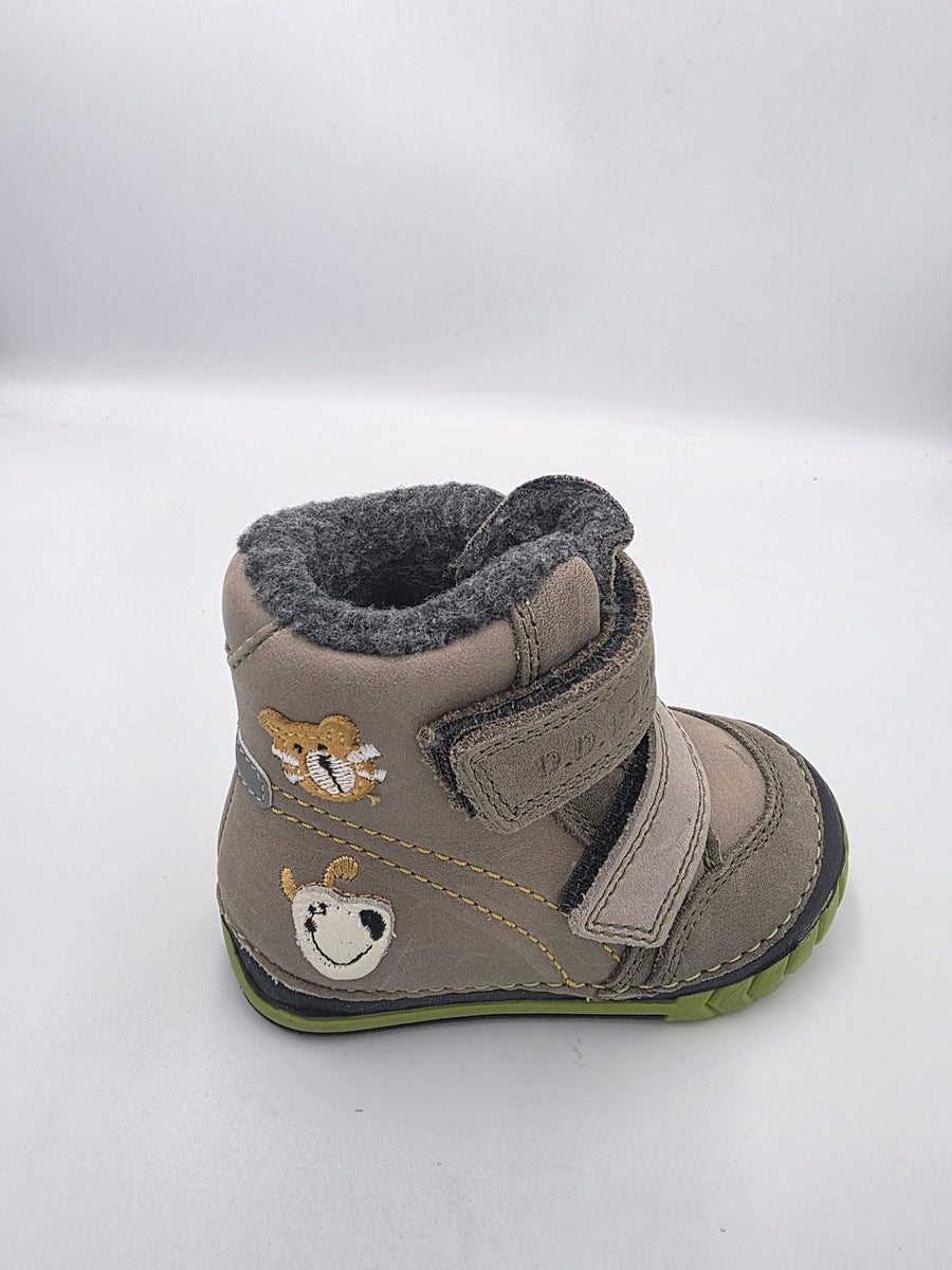 D.D.step Boy's Barefoot Boots/ warm lining/ leather/ Autumn- Winter/ 029-304A Mocha