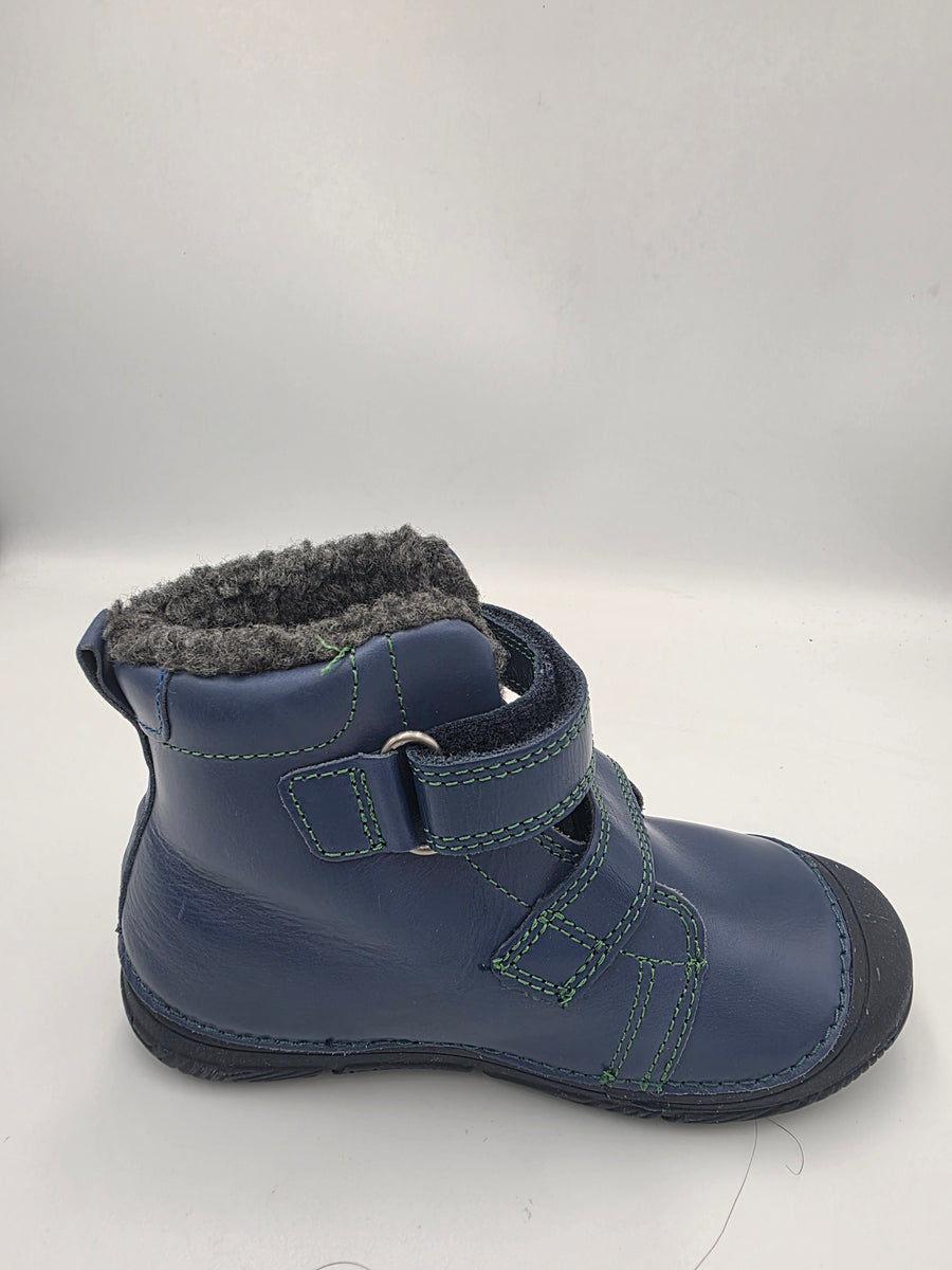 D.D.step Boy's Barefoot Boots/ warm lining/ leather/ Autumn- Winter/ TMP-002 Dark Grey