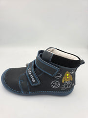 D.D.step Boy's Barefoot Boots/ warm lining/ leather/ Autumn- Winter/ A063-42719M Royal Blue Glow in the Dark