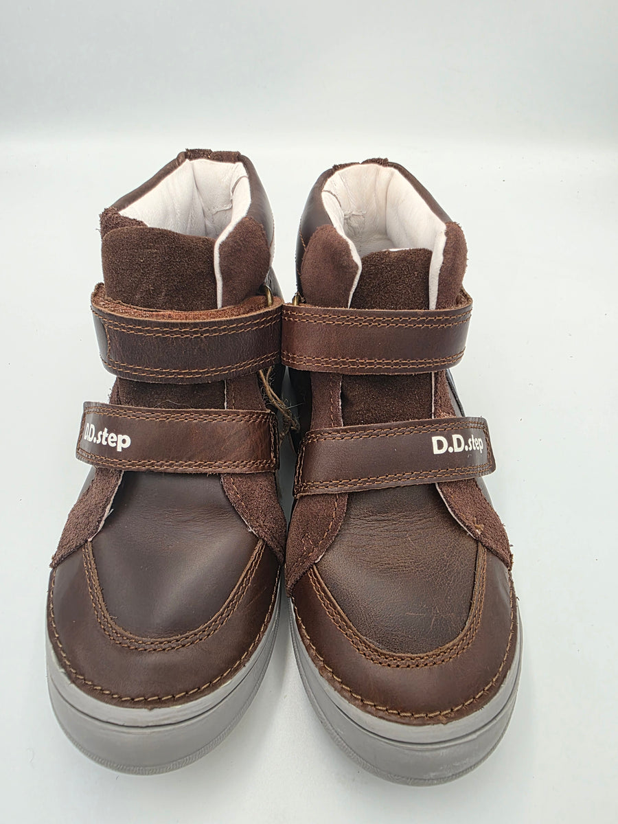 D.D.step Boy's Barefoot Boots/ warm lining/ leather/ Autumn- Winter/ A078-610AM Chocolate