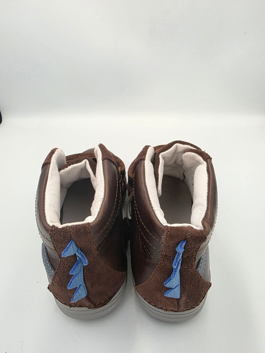 D.D.step Boy's Barefoot Boots/ warm lining/ leather/ Autumn- Winter/ A078-610AM Chocolate
