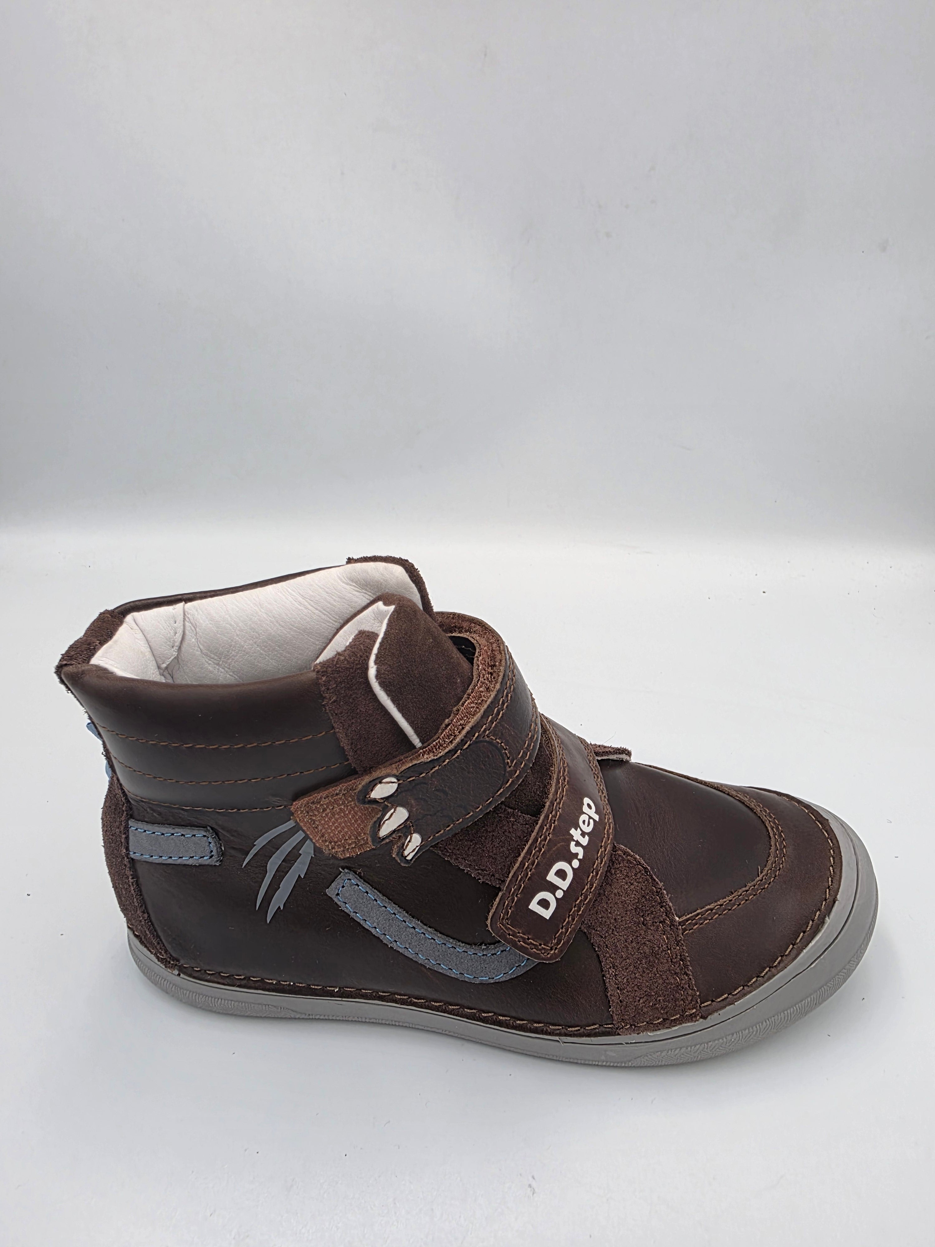 D.D.step Boy's Barefoot Boots/ warm lining/ leather/ Autumn- Winter/ A078-610AM Chocolate