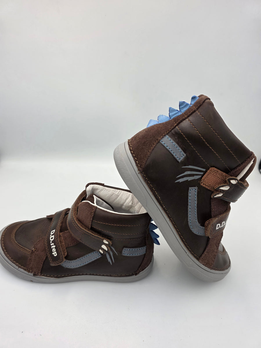 D.D.step Boy's Barefoot Boots/ warm lining/ leather/ Autumn- Winter/ A078-610AM Chocolate