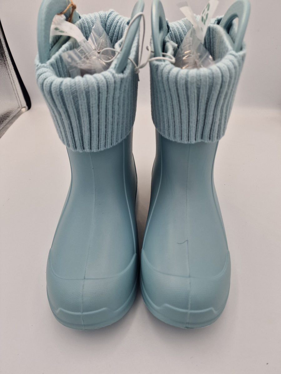 D.D.step Wellies/ Lightweight/ removable warm socks/ handles/ Sea Green/ (I106-42876)