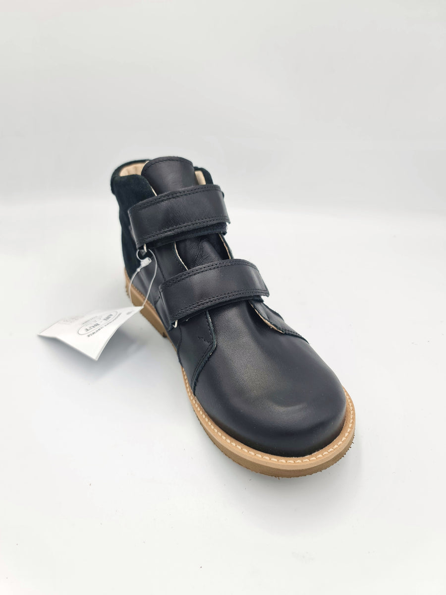 Ani-But boys prophylactic boots with Thomas heel /Black Brown Sole 232