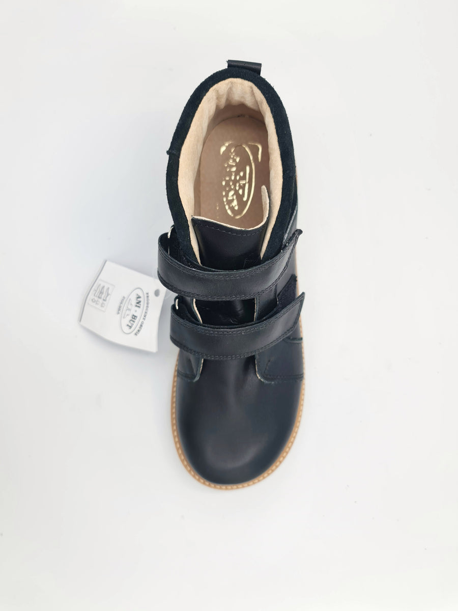 Ani-But boys prophylactic boots with Thomas heel /Black Brown Sole 232