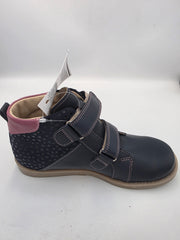 Ani-But girls prophylactic boots with Thomas heel /Navy, berry, heart design with double strap 232